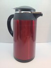 Ernesto Stainless Steel 1 Liter Red Insulated Internal Glass Thermos Coffee Tea