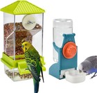 Bird Automatic Feeder Water Dispenser Set Cage Supply For Small Birds Parrot