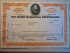 Sling s      1969 Chase Manhattan Corporation  Stock Certificate Bank 100 Shares 