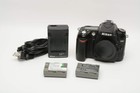 Nikon D90 Dslr Body  2x Batts  Charger  Lcd Cover  29k Acts  Works Great