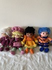 Vintage Handmade Crocheted Dolls Lot Of 4 Cute