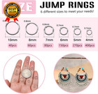 1000pcs Jump Rings For Jewelry Making Stainless Steel Open Jump Rings