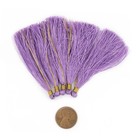 Light Purple 6cm Silk Tassels 5 Pack