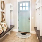  Boho Sun Linen Doormat Door Mat For Home Kitchen Entrance Bohemian Sun Black