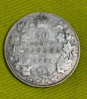 1932 Canada 50 Cents Silver Coin Circulated