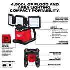 Milwaukee 2368-20 M18 Rover Dual Power Triple-panel Flood   Area Light