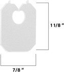 Mt Products White Disposable Plastic Clip And Bread Bag Clips - Pack Of 100