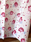 Vintage French Fabric Roses Forget Me Knots Cotton