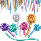 10 100pcs Long Modeling Latex Balloons Diy Birthday Wedding Party Metal Glossy