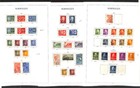 Norway Stamp Collection On 39 Hingless Pages  1950-1980 Used Nice Condition  ca 