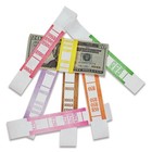 Pm Company Color-coded Kraft Currency Straps Dollar Bill  50 Self-adhesive
