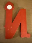 Vtg  Sevi Hand Painted Wooden Alphabet Letter 3 5    Clown Child Baby Decor    n   