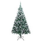 Artificial Christmas Tree Pine Xmas Holiday Decoration Green Tips Led Lights Us
