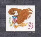 Scott  2597 Eagle   Shield 29c  red  1992 Self-adhesive Imperf Mint Nh Single
