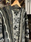 Le Tigre Men s Multicolor Geometric Moss Knit Pullover Coogi Style Sweater Xxl