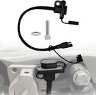 Motorcycle Battery Charger Cnc Bracket battery Charging Port For Harley 2014 tou
