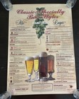 Vintage Budweiser Poster 1996 Classic And Specialty Beer Styles Ale Lager 20x28