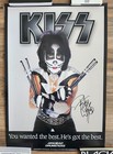 Kiss Peter Criss Rare Signed Autographed Ahead Drumsticks 17x25 Promo Poster Vg