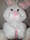 Fisher Price Puffalump Bunny Rabbit Plush 12  White 1992 Pink Rose Htf Vintage