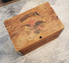 Vintage Anheuser Busch Wooden Crate Budweiser Beer Box Checkers Game Lid 1876