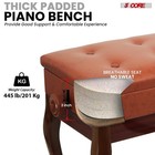 5 Core Piano Bench 3  Padded Cushioned Stool Wooden Heavy Duty Musician Chair