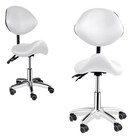 Adjustable Hydraulic Rolling Swivel Massage Spa Salon Stool Chair W back Rest