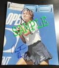 Martina Hingis Autograph Signed 8 X 10  Tennis Photo Blue Auto Grand Slam Champ