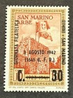 Travelstamps  San Marino Stamps Scott  200 Flags Of Italy And San Marino Mogh