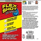 Flex Shot Rubber Adhesive Sealant Caulk  8oz  Clear