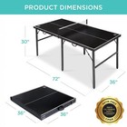 Portable Ping Pong Table Black Sky8528