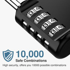 10 Pack Combination Lock For Locker 4 Digit Outdoor Waterproof Padlock For Schoo