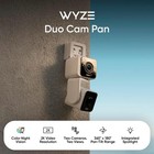 Wyze Duo Cam Pan Indoor outdoor Ip65 2k 360   Pan tilt Smart Home Security Camera