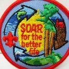 Vintage Bsa Patch Soar For The Better Life Boy Scouts Camporee Environmental