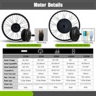 Electric Bike Conversion Kit 36v48v 1000-1500w Front Rear Wheel Hub Motor Ebike