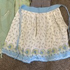 Colorful Estate Lot Of 15 Vintage Mcm Aprons   Smocks Handmade Sheer Read