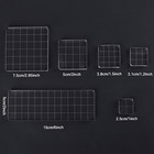 Whaline 6 Pieces Acrylic Stamp Block Clear Stamping Tools Set With Grid Lines