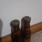 Red Top Ale Mini Beer Bottles Salt And Pepper Shakers Brewery Advertising