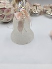 Lot Of 8 Victorian Pink Ivory Lace Shabby Chic Christmas Holiday Ornaments Bird