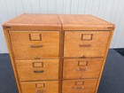 67675 Pair Of Victorian Oak File Cabinets
