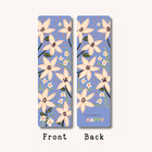 Whimsical Flowers Illustrated Bookmark For Books  Gift For Book Lover  Laminated