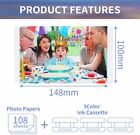 Kp-108in Color 3x Ink   108 Paper Set For Canon Selphy Cp910 Cp1200 Cp1300