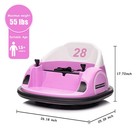 12v Kids Electric Bumper Car Ride-on Toy Remote Control 360 Spin Led