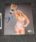 Wwe Tiffany Stratton Signed Womans Championship 8x10 Belt Photo With Jsa Coa