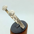 Vtg Sterling Silver Bracelet With Floral Engraving And Decorative Finials