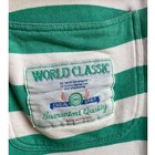 Vintage 90s Gap World Classic Striped Rugby Shirt Sweatshirt Green Purple Xl Og