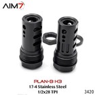 Aim7 Plan B Muzzle Brake H-3  1 2x28 Tpi  223 556 22lr 1pcs 