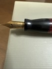 1930 Wahl Eversharp Desk Pen Red Marble Nib 2 14k Gold  Great As Is 
