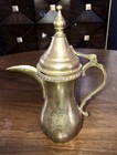 Antique Brass Dallah Middle Eastern Coffee teapot 