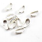 Real 925 Stamped Sterling Silver Snap Bail Pendant 10pcs pkg Free Shipping