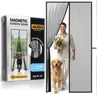 Magnetic Screen Door - Self Sealing  Heavy Duty  Hands Free Mesh Partition Ke   